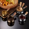 304 stainless steel sauce cup, Western sauce cup, steak seasoning cup, wooden handle, tomato salad dipping sauce plate full image